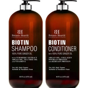Biotin Shampoo and Conditioner Set by Botanic Hearth